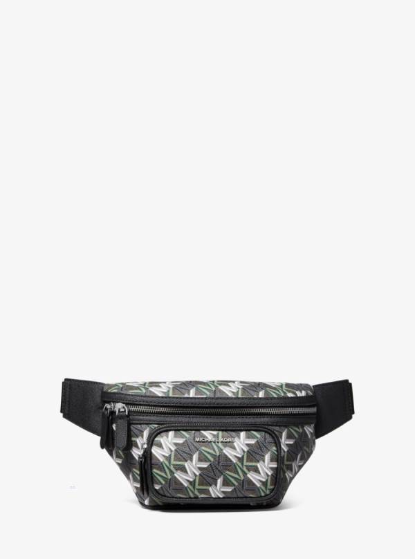 Panske Taška Na Opasok Michael Kors Hudson Graphic Logo Sling Pack Olivovo Zelená - Tasky Michael Kors Slevy | SYUBK-0815